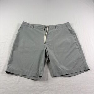 Faherty Shorts Mens 38 Gray All Day Chino Casual Hybrid Drawstring
